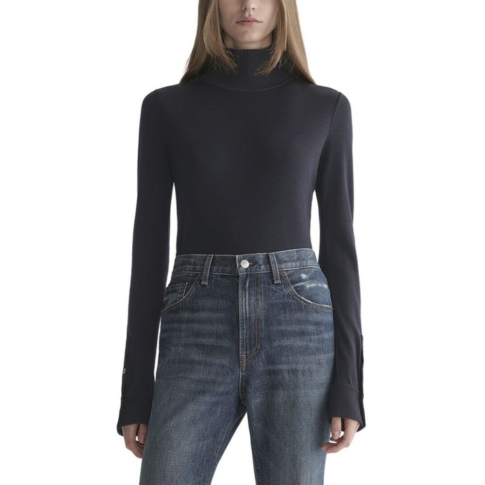 A.L.C. Womens  Elyse Wool Top, Blue